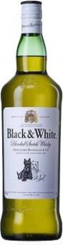 WHISKY ESCOCÊS BLACK AND WHITE 1L WHISKY ESCOCÊS BLACK AND WHITE 1L